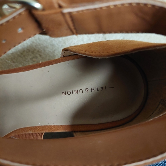 14th & union Theron espadrille wedge sandal rust brown 9.5 - Picture 8 of 10